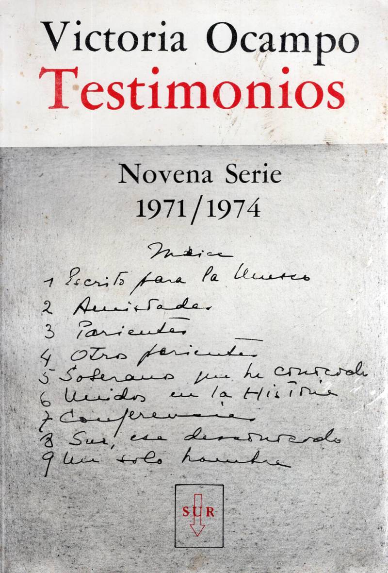 Victoria Ocampo - Testimonios