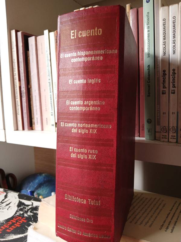 Alejo Carpentier, Jorge Luis Borges, Juan Rulfo, Augusto Céspedes, Felisberto Hernández, José María Arguedas, Julio Cortázar, Augusto Roa Bastos, Juan Carlos Onetti, Juan Bosch, Geoffrey Chaucer, Charles Dickens, Oscar Wilde,  Saki, Joseph Conrad, Rudyard Kipling, Katherine Mansfield, T. F. Powys, Silvina Ocampo, Bernardo Kordon, Daniel Moyano, Humberto Costantini, Haroldo Conti, Rodolfo Walsh, Juan José Saer, José Hernández, Germán Rozenmacher, Abelardo Castillo, Washington Irving, Nathaniel Hawthorne, Edgar Allan Poe, Herman Melville, Francis Bret Harte, Ambrose Bierce, O. Henry, Stephen Crane, Jack London, Alexandr Sergeevich Pushkin, Nikolái Gógol, Iván Sergeevich Turguénev, Fiódor Dostoyevski, Antón Chéjov, León Tólstoi - El cuento