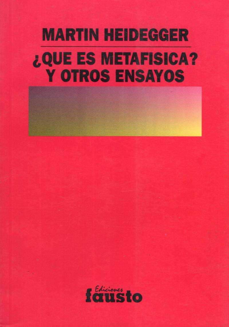 ¿Qué es la metafísica?